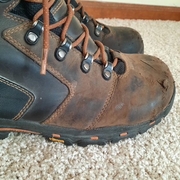Danner Vicious 8" Brown Composite Toe NMT Leather Work Boot 13868 Size 9.5 - Picture 6 of 16